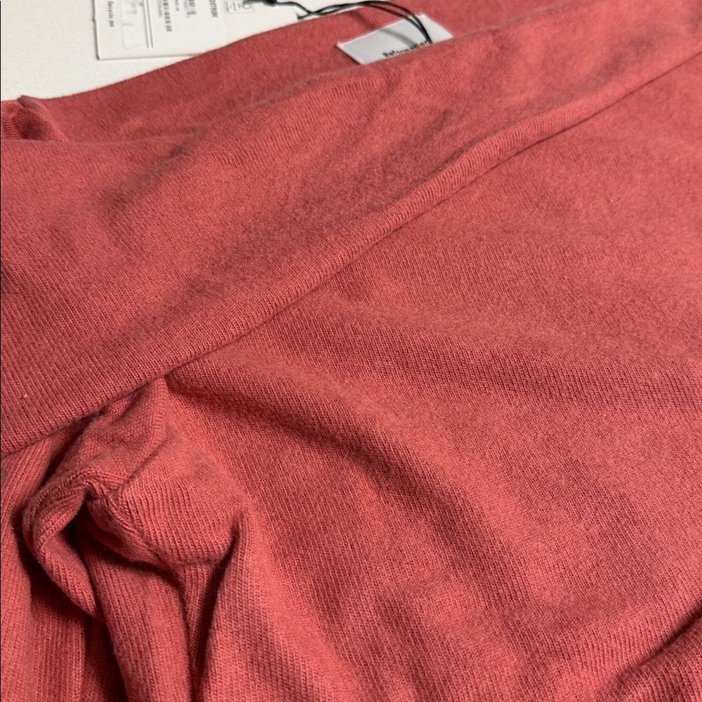 Reformation One-Shoulder Sweater in Rosewood - Picture 11 of 13